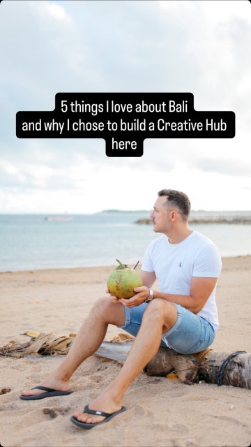 I can write a book about the very many reasons I love Bali, but here are my top five:
1. The people! Humble, respectful & kind, you will never see Indonesian people not smiling. They are so friendly and just overall makes you feel better about the world in general.
2. Very strong music scene. On every given weekend, there is a dozen shows going on and every single top DJ and producer from around the world makes at least one stop in Bali every year. It is a paradise for musicians.
3. Food! No explanation necessary, but if you wanna have your brain blown by food – this is the place.
4. Nature - inspiration everywhere. They are not enough words in the world to describe the beauty of Bali.
5. It’s such a healthy place - everybody is active and is constantly moving, they live a very healthy lifestyle and it inspires me to be better as well.
These are solid five reasons why I believe a creative hub belongs to a place like Bali. Not only that it helps you be a better version of yourself, but there is just so much inspiration everywhere.
We are almost halfway through this campaign and we are approaching 40% of our goal and I couldn’t do this without you. Thank you so much for your support so far. ❤️