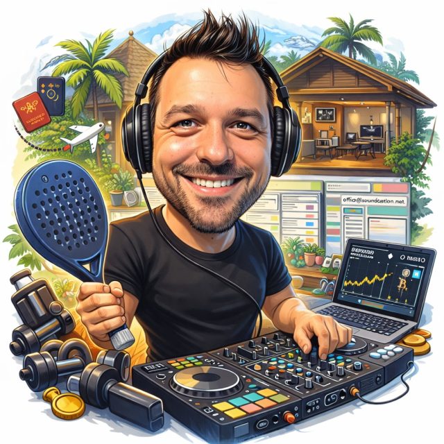 I asked ChatGPT:
Create a caricature of me and my job based on everything you know about me. 

Love the outcome! 😁